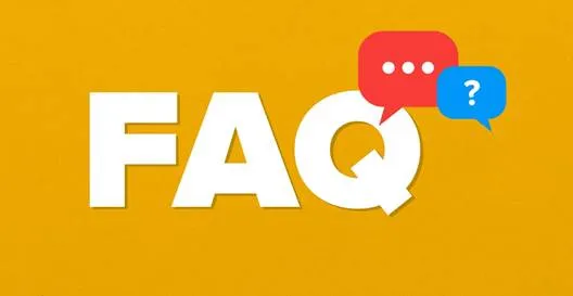 FAQ 글자와 물음표